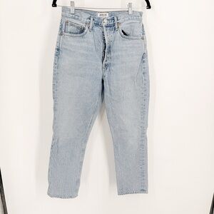 Agolde Blue Ankle Cropped Jeans